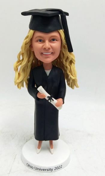 Custom Graduation bobblehead female