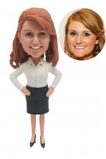 Custom bobblehead office lady [C6519]