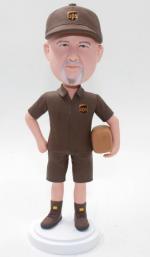Custom UPS delivery man bobblehead [B6699]